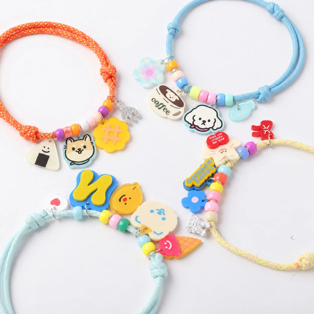 Personalized Pet Necklace with four colorful braided rope options