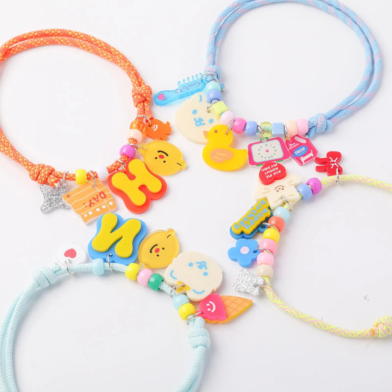 Personalized Pet Necklace with four colorful braided rope options