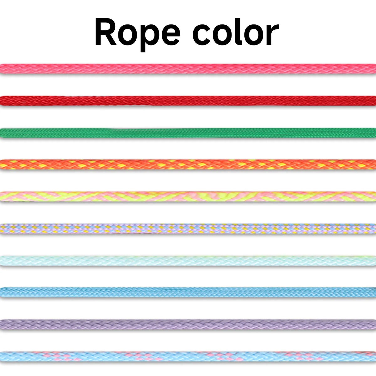 Personalized Pet Necklace with four colorful braided rope options