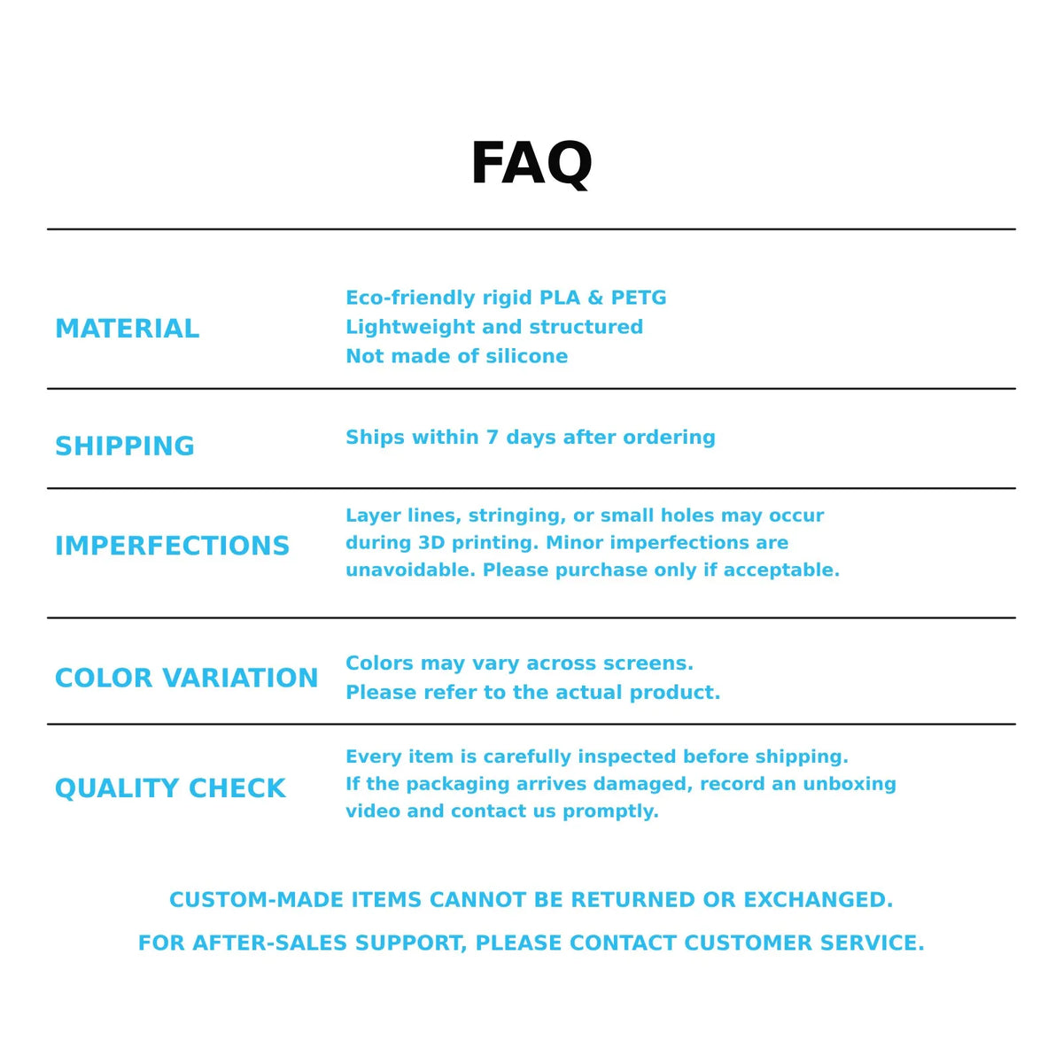 FAQ - Custom Pet ID Tag Material Shipping and Quality