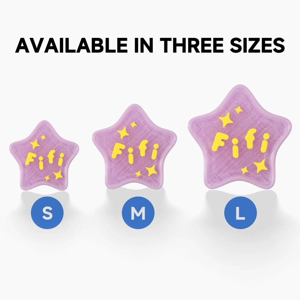 Available in Three Sizes - Star Pet ID Tag S M L